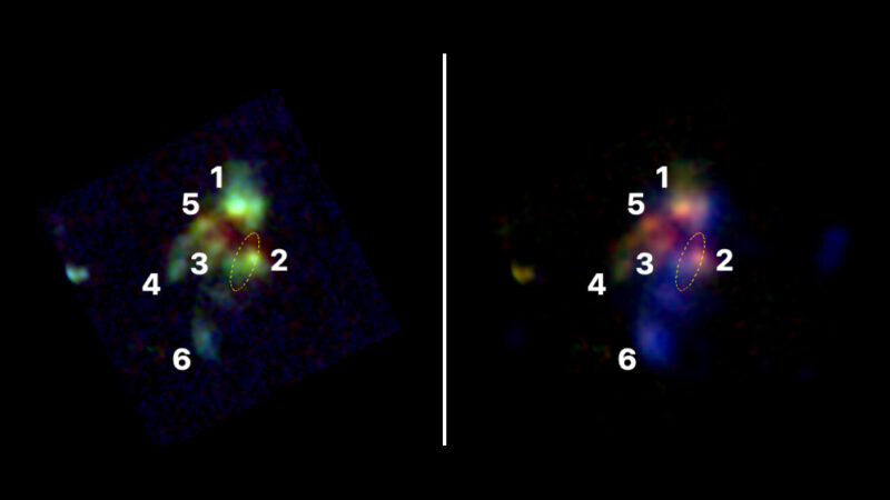 Observan el proceso de fusión de galaxias que dio origen a las más masivas del Universo