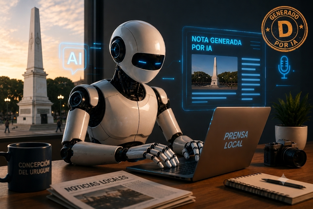 Periodismo del futuro en Concepción del Uruguay: experimentan con Inteligencia Artificial para potenciar el sitio entrerriano Dale Concepción